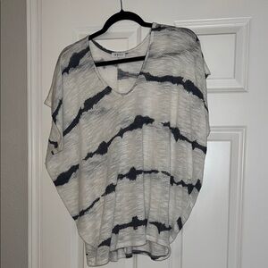 Creamy White and Navy Sweater